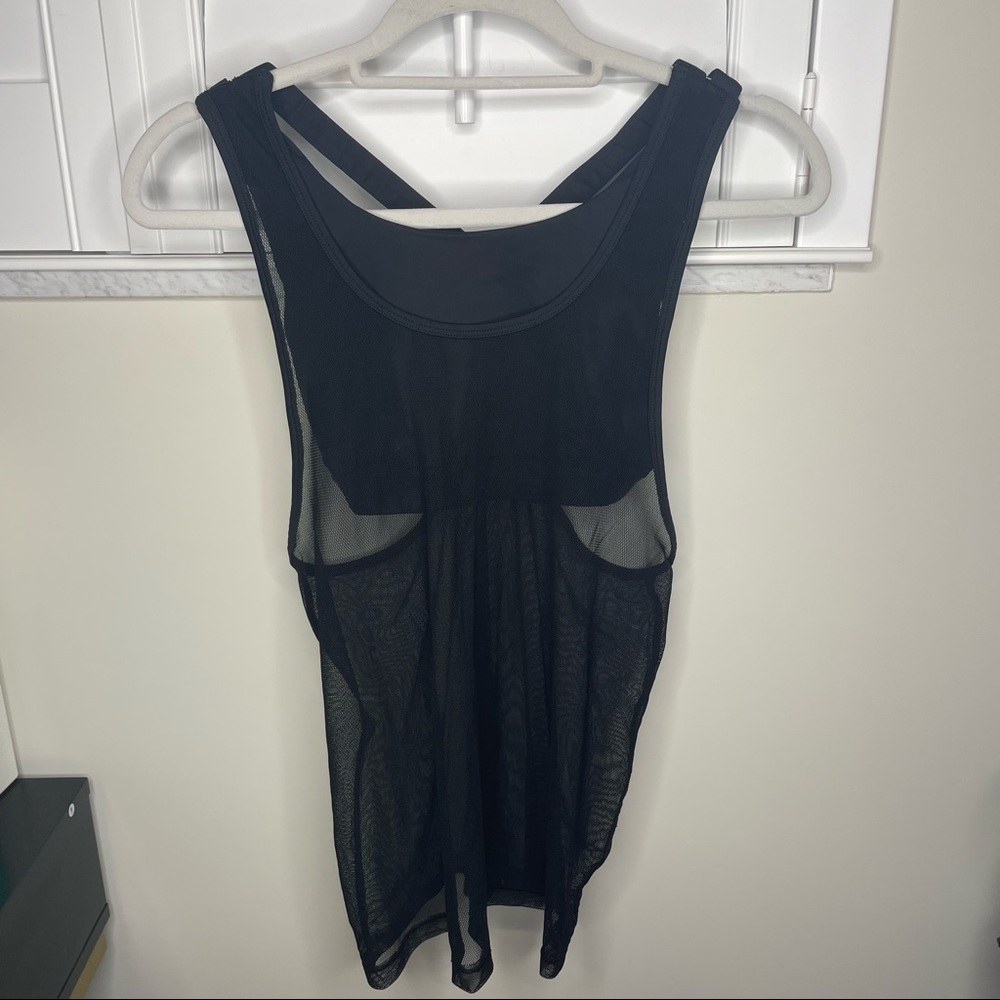 Forever 21 Activewear Mesh Tank Top with Built-in Sports Bra